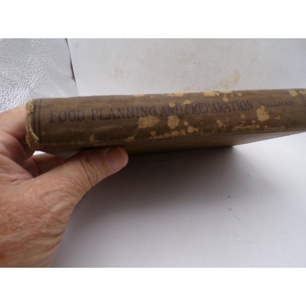 1923 Food Planning and Preparation Mabel Wellman Lippincott Antique Hardcover - Picture 2 of 6